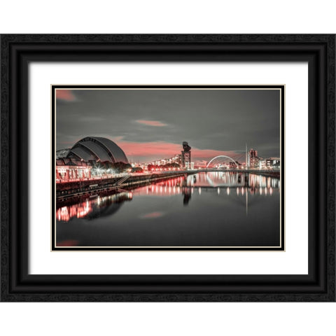 AF20121004 Glasgow 228X4C01 Black Ornate Wood Framed Art Print with Double Matting by Frank, Assaf