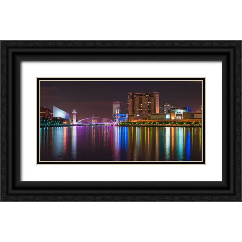 AF20120929 Manchester 151 Black Ornate Wood Framed Art Print with Double Matting by Frank, Assaf