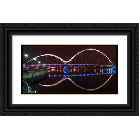 AF20121005 Middlesbrough 115C06 Black Ornate Wood Framed Art Print with Double Matting by Frank, Assaf