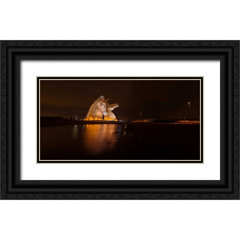 AF20150306 The Kelpies 1320PC01 Black Ornate Wood Framed Art Print with Double Matting by Frank, Assaf