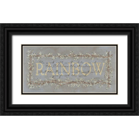 Rainbow Black Ornate Wood Framed Art Print with Double Matting by Marrott, Stephanie