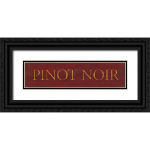 Pinot Noir Black Ornate Wood Framed Art Print with Double Matting by Marrott, Stephanie