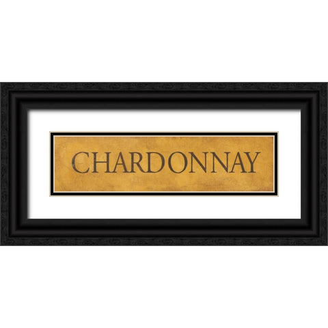 Chardonnay Black Ornate Wood Framed Art Print with Double Matting by Marrott, Stephanie