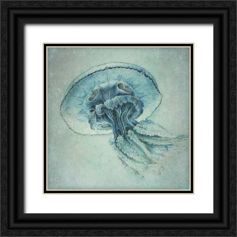 Blue Jelly Black Ornate Wood Framed Art Print with Double Matting by Marrott, Stephanie