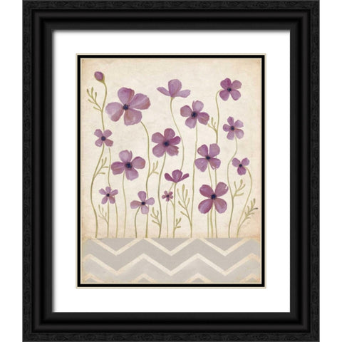 Orchid Poppies Black Ornate Wood Framed Art Print with Double Matting by Marrott, Stephanie
