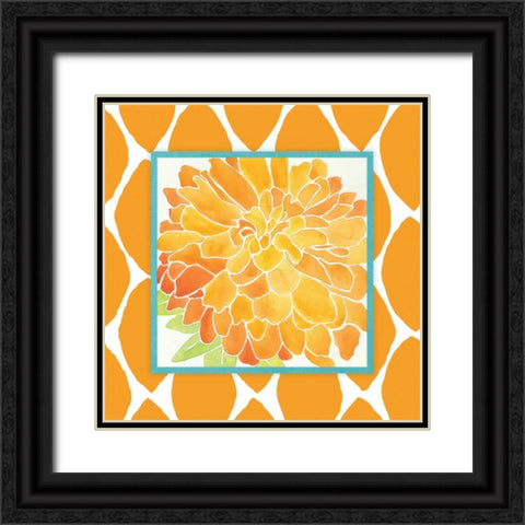 Modern Flower IV Black Ornate Wood Framed Art Print with Double Matting by Marrott, Stephanie