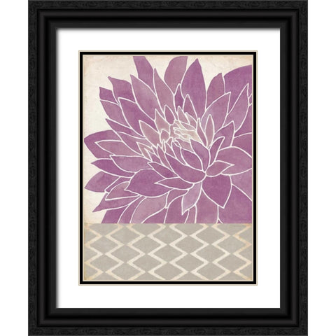 Dahlia Orchid I Black Ornate Wood Framed Art Print with Double Matting by Marrott, Stephanie
