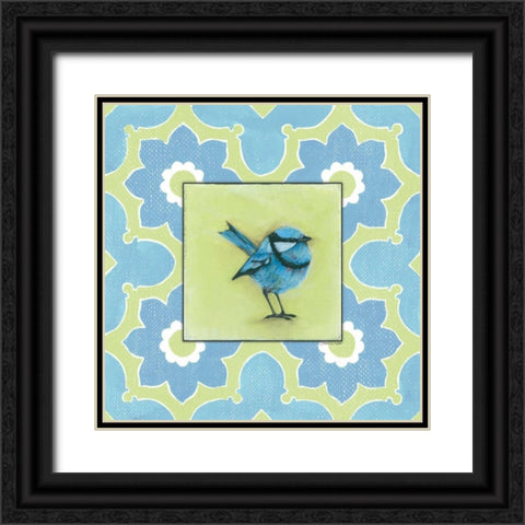 Blue Boy in Green Black Ornate Wood Framed Art Print with Double Matting by Marrott, Stephanie