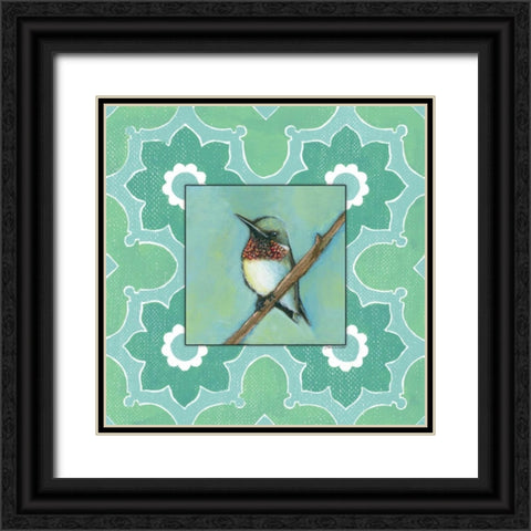 Taking a Rest in Green Black Ornate Wood Framed Art Print with Double Matting by Marrott, Stephanie