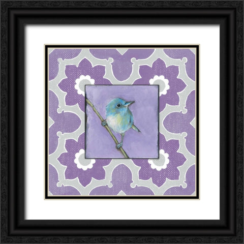 Feeling Fancy in Purple Black Ornate Wood Framed Art Print with Double Matting by Marrott, Stephanie