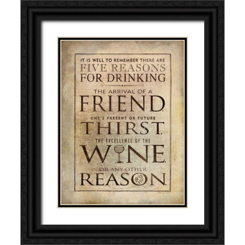 Well to Remember Black Ornate Wood Framed Art Print with Double Matting by Marrott, Stephanie