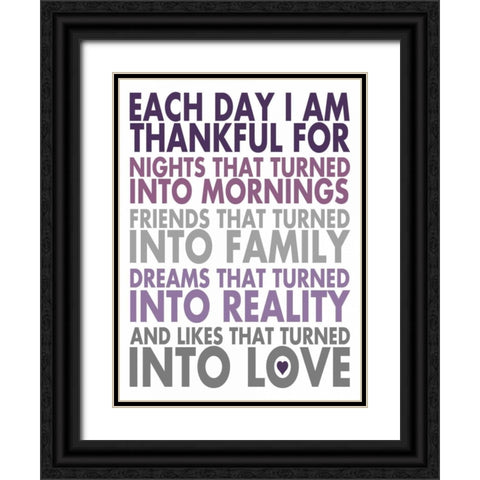 Each Day Black Ornate Wood Framed Art Print with Double Matting by Marrott, Stephanie