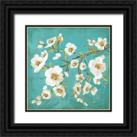 Spring Blossoms II Black Ornate Wood Framed Art Print with Double Matting by Marrott, Stephanie