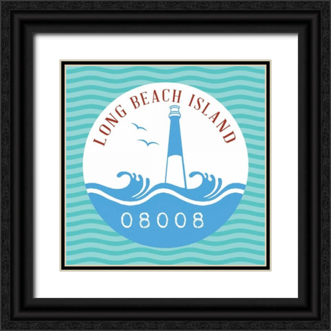Long Beach Island II Black Ornate Wood Framed Art Print with Double Matting by Marrott, Stephanie