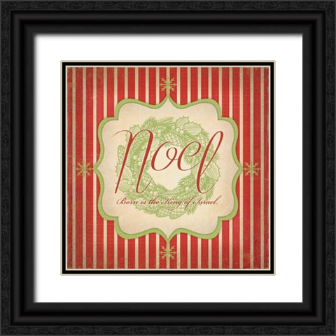 Noel  Black Ornate Wood Framed Art Print with Double Matting by Marrott, Stephanie