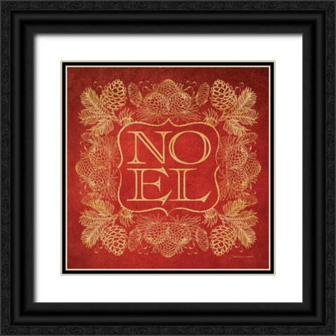 Noel Black Ornate Wood Framed Art Print with Double Matting by Marrott, Stephanie