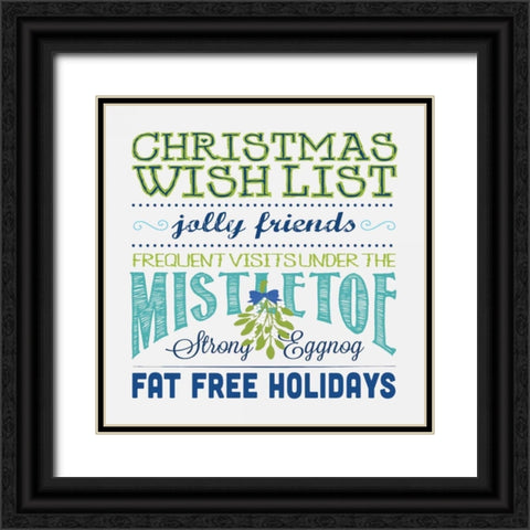 Wish List A Black Ornate Wood Framed Art Print with Double Matting by Marrott, Stephanie