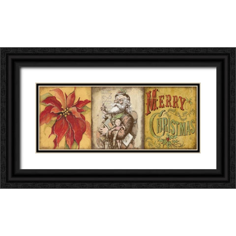 Holiday 3 Patch I Black Ornate Wood Framed Art Print with Double Matting by Marrott, Stephanie