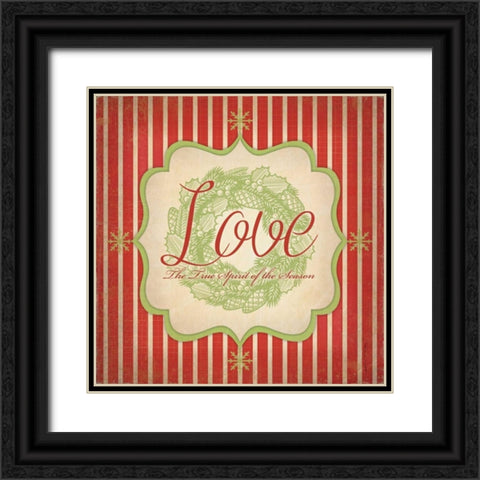 Love Black Ornate Wood Framed Art Print with Double Matting by Marrott, Stephanie