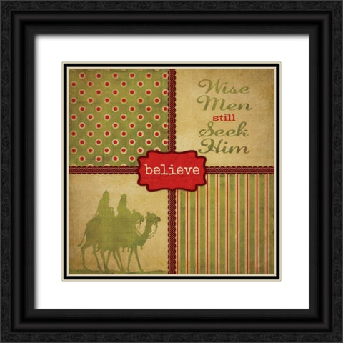Wisemen Still Seek Black Ornate Wood Framed Art Print with Double Matting by Marrott, Stephanie