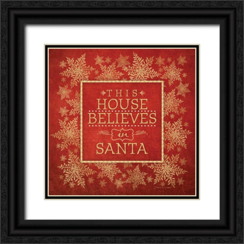 This House Black Ornate Wood Framed Art Print with Double Matting by Marrott, Stephanie