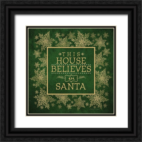 This House Black Ornate Wood Framed Art Print with Double Matting by Marrott, Stephanie