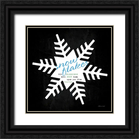 Pour Down Black Ornate Wood Framed Art Print with Double Matting by Marrott, Stephanie