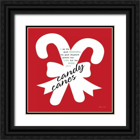 Humble - Red Black Ornate Wood Framed Art Print with Double Matting by Marrott, Stephanie