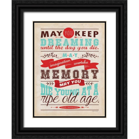 Keep Dreaming Black Ornate Wood Framed Art Print with Double Matting by Marrott, Stephanie