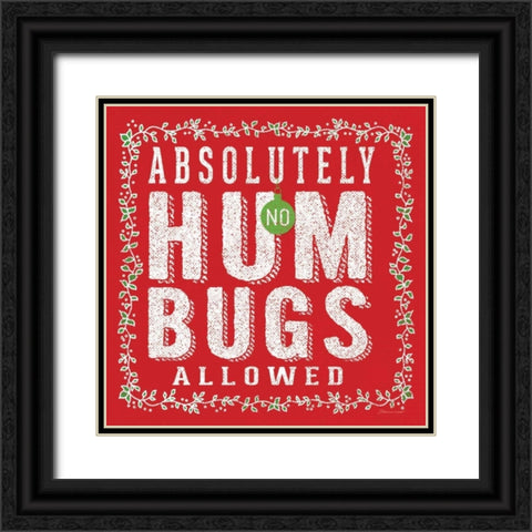 Hum Bug - White Black Ornate Wood Framed Art Print with Double Matting by Marrott, Stephanie