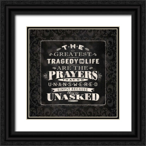 The Greatest BandW Black Ornate Wood Framed Art Print with Double Matting by Marrott, Stephanie