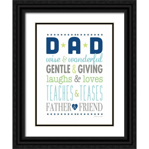 Father and Friend II Black Ornate Wood Framed Art Print with Double Matting by Marrott, Stephanie