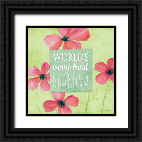 Best Grandma I Black Ornate Wood Framed Art Print with Double Matting by Marrott, Stephanie