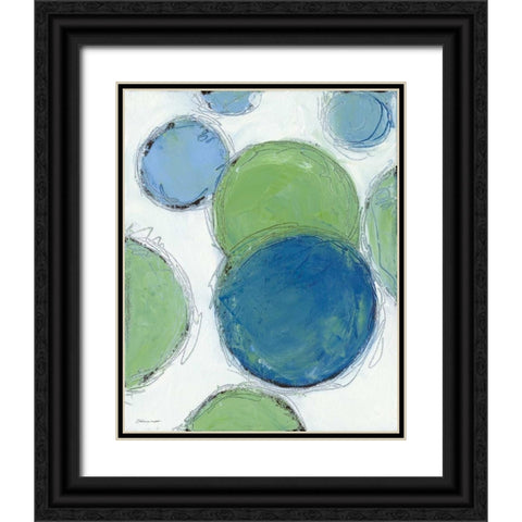 Bubbles I Black Ornate Wood Framed Art Print with Double Matting by Marrott, Stephanie