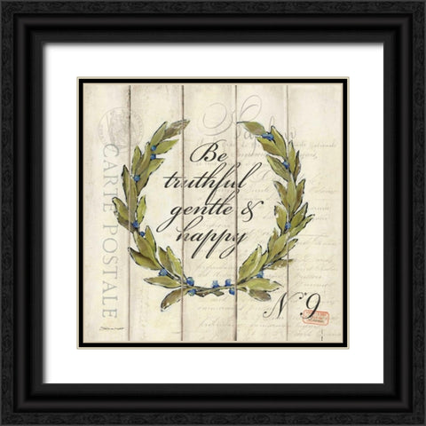 Be Truthful Black Ornate Wood Framed Art Print with Double Matting by Marrott, Stephanie