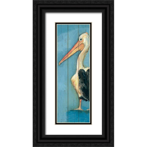 Pelican Black Ornate Wood Framed Art Print with Double Matting by Marrott, Stephanie