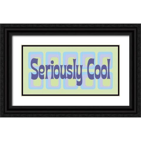 Seriously Cool Black Ornate Wood Framed Art Print with Double Matting by Marrott, Stephanie