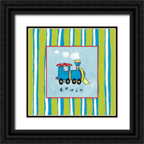 Train Black Ornate Wood Framed Art Print with Double Matting by Marrott, Stephanie