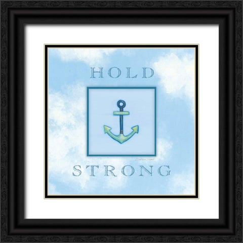 Hold Strong Black Ornate Wood Framed Art Print with Double Matting by Marrott, Stephanie