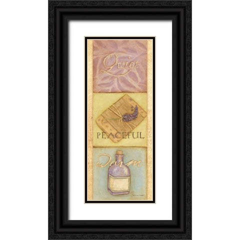 Quiet Peaceful Warm Black Ornate Wood Framed Art Print with Double Matting by Marrott, Stephanie