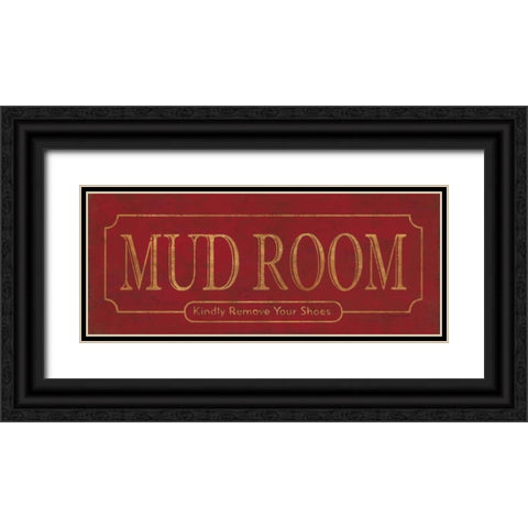 Mud Room Black Ornate Wood Framed Art Print with Double Matting by Marrott, Stephanie