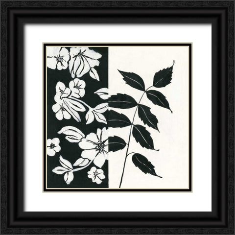 Black and White III Black Ornate Wood Framed Art Print with Double Matting by Marrott, Stephanie