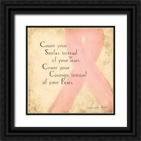 Count Your Smiles Black Ornate Wood Framed Art Print with Double Matting by Marrott, Stephanie