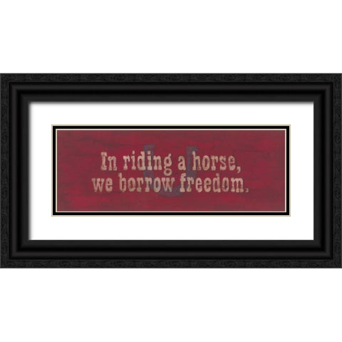 Borrow Freedom Black Ornate Wood Framed Art Print with Double Matting by Marrott, Stephanie