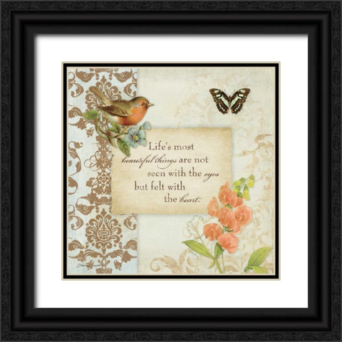 Beautiful Black Ornate Wood Framed Art Print with Double Matting by Marrott, Stephanie