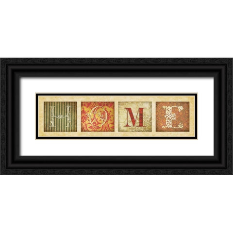 Home Black Ornate Wood Framed Art Print with Double Matting by Marrott, Stephanie