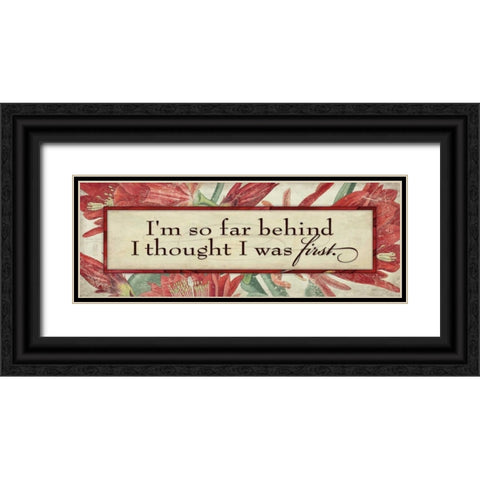 Im So Far Black Ornate Wood Framed Art Print with Double Matting by Marrott, Stephanie
