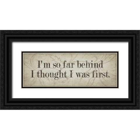 Im So Far Black Ornate Wood Framed Art Print with Double Matting by Marrott, Stephanie