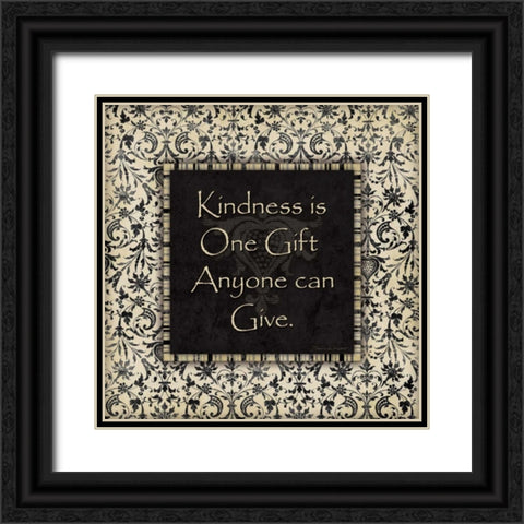 Kindness Black Ornate Wood Framed Art Print with Double Matting by Marrott, Stephanie