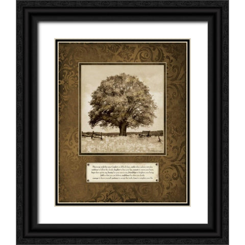 My Wish Black Ornate Wood Framed Art Print with Double Matting by Marrott, Stephanie